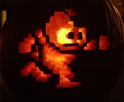 8-bit-mega-man-pumpkin