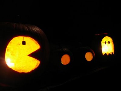 Pacman-ghost-pumpkins